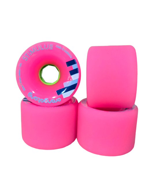 Orangatang: 70mm 83a Stimulus Longboard Skateboard Wheels (Pink)