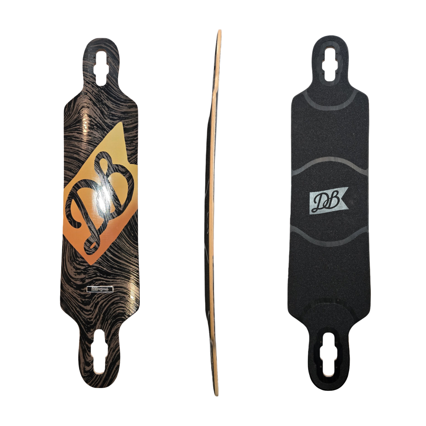 DB: Topographic Gold 40" Longboard Deck