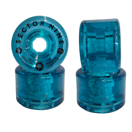 Sector 9: 65mm 78a Nineballs Longboard Skateboard Wheels (Blueberries)