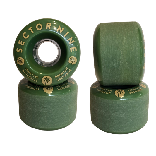 Sector 9: 61mm 78a Nineballs Longboard Wheels (SeaWeeds)