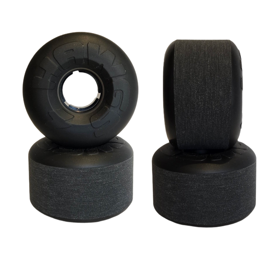 Hawgs: 63mm EZ Hawgs Longboard Skateboard Wheels (Black)