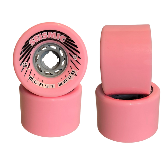 Seismic: 78mm 77a Blast Wave Longboard Skateboard Wheel (Bubblegum)