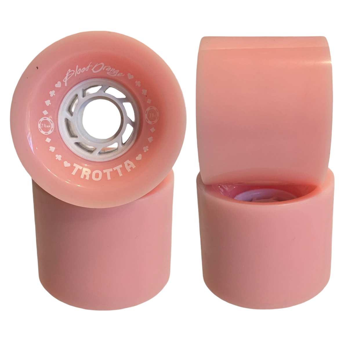 Blood Orange: 74mm 78a Trotta Pro Longboard Wheels