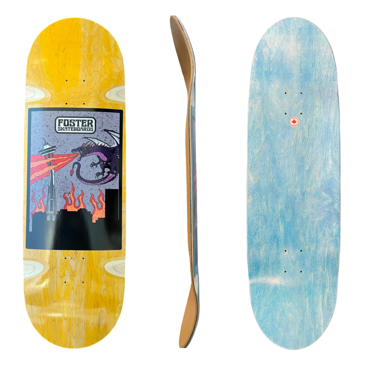 Foster: 9.75" Football Skateboard Deck