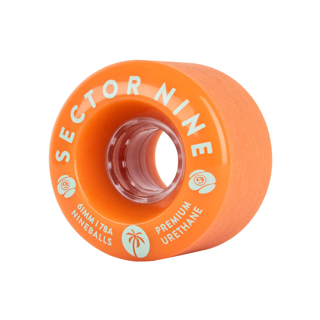 Sector 9: 61mm 78a Nineballs Creamsicles Longboard Wheels