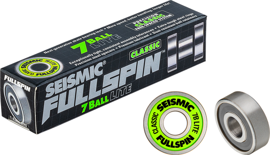 Seismic: TEKTON 7-ball Classic Longboard Skateboard Bearings (Loose Packed)