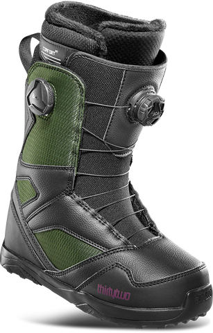 ThirtyTwo: STW Double Boa Women's Snowboard Boots (Black/Green)