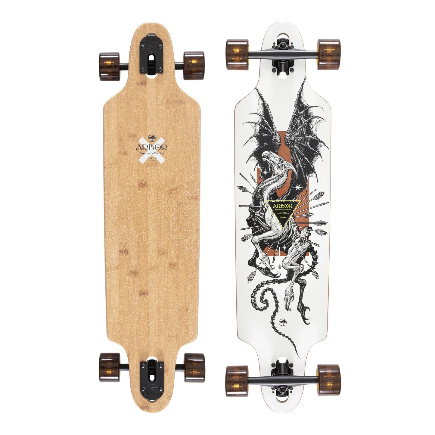 Arbor: Bamboo Zeppelin 36" K Darmaeva Longboard Complete
