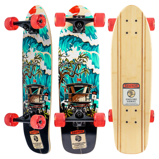 Sector 9: Bambino Shorebreak Longboard Skateboard Complete