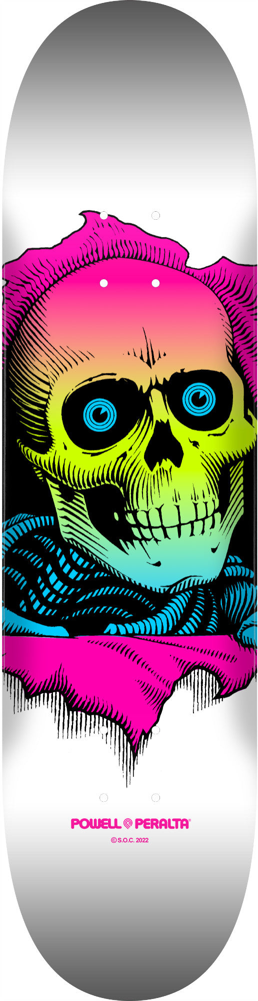 Powell Peralta: 8.5" Ripper Lime Fade / White Skateboard Deck