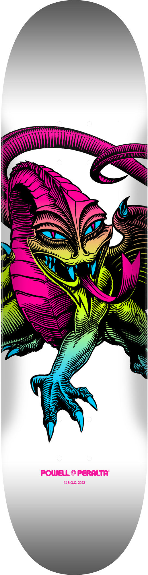Powell Peralta: 8.25" Cab Dragon Deck Lime Fade / White Skateboard Deck