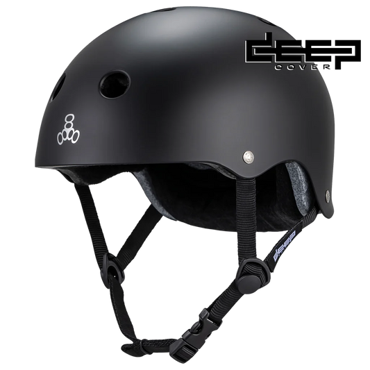 Triple 8: Deep Cover Certified Helmet (Matte Black)