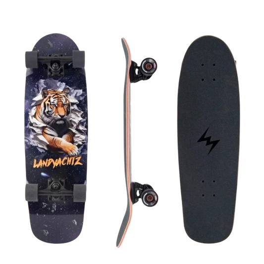 Landyachtz: TugBoat Space Tiger Longboard Skateboard Complete