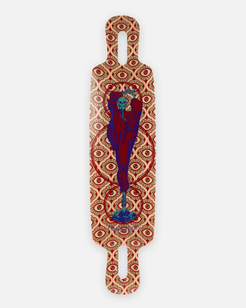 Pantheon:  Ember Longboard Deck (Freestyle Logos 2 Graphic)