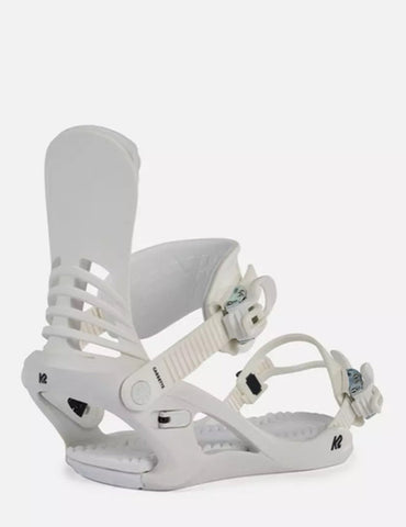 K2: 2024 Cassette Women's Snowboard Binding (White)