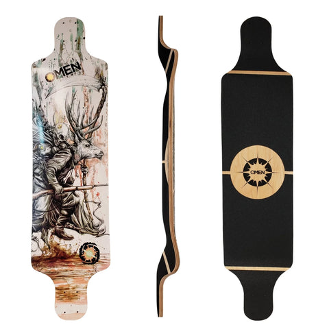 Omen: 38.5" Dominator Inconvenient Truth Longboard Skateboard Deck
