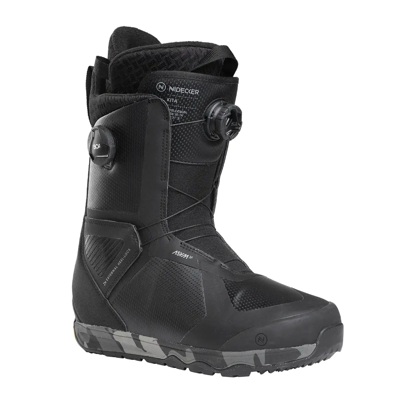 Nidecker: 2026 Kita Mens Snowboard Boot (Black)