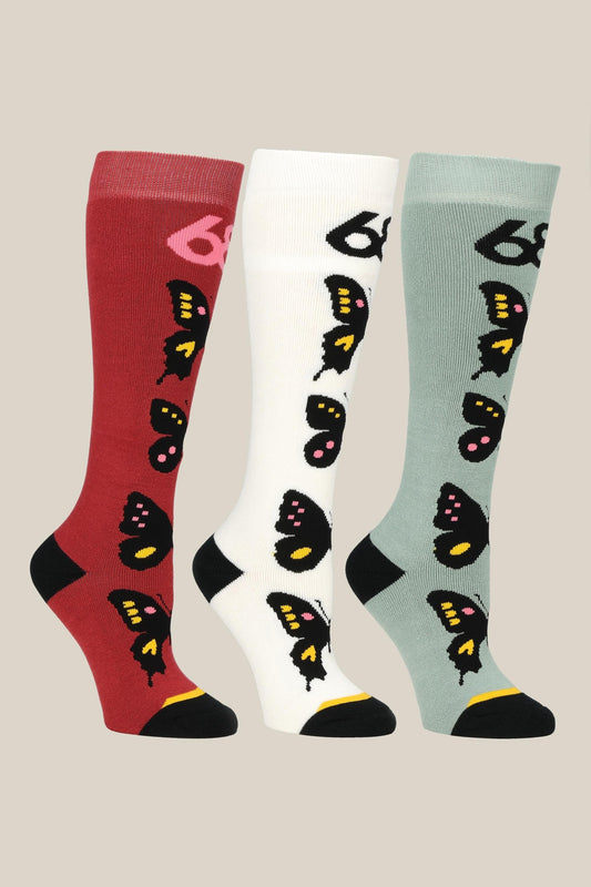 686: Women's Butterfly Socks 3-Pack