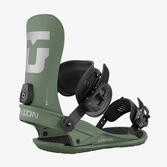 Union: 2026 Strata Snowboard Binding (Olive Green)