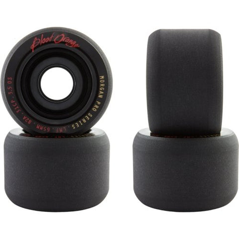 Blood Orange: 65mm Morgan Black Series Longboard Skateboard Wheels