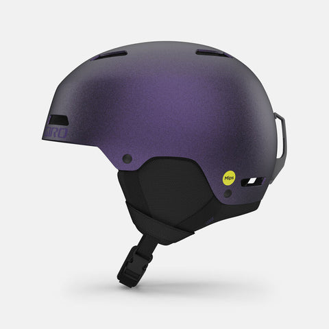 Giro: Ledge Mips Snowboard Helmet (Matte Black/Purple Pearl)