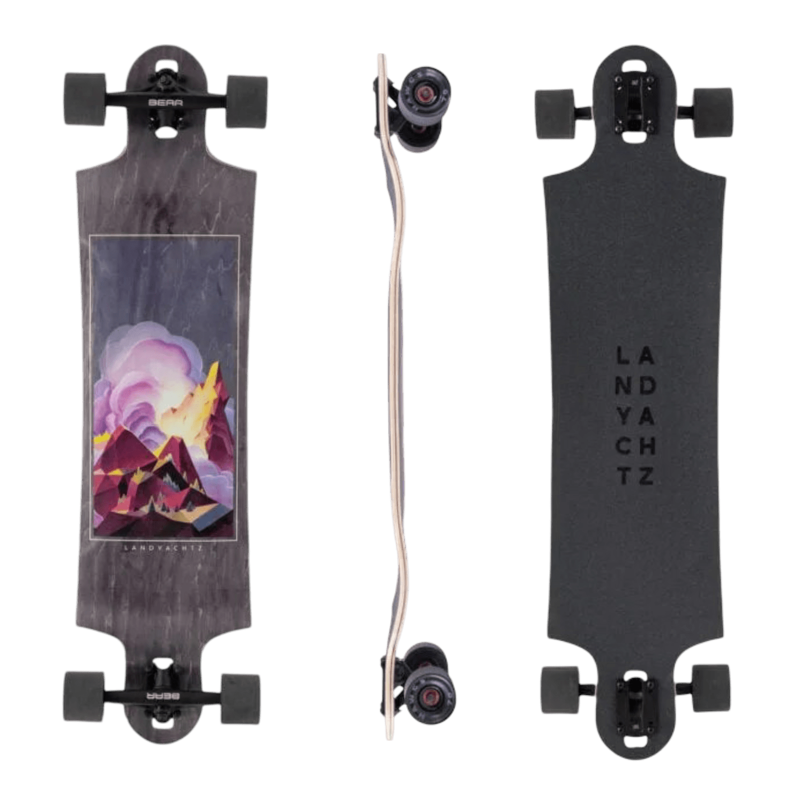 Landyachtz: Switchblade 38" Crown Peak Longboard Skateboard Complete - Motion Boardshop