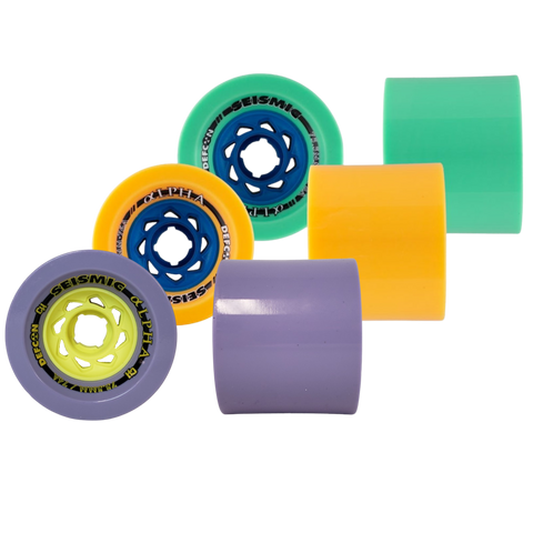 Seismic: 75.5mm Alpha Longboard Skateboard Wheels