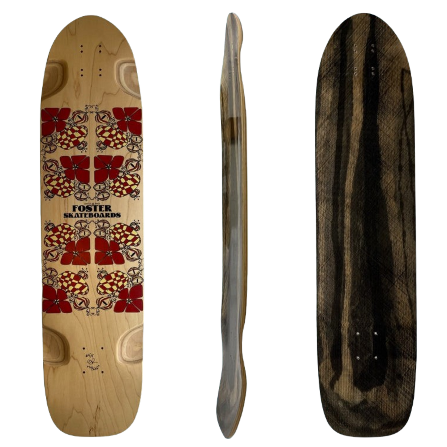 Foster Vulcan Carbon Longboard Skateboard Deck Motion