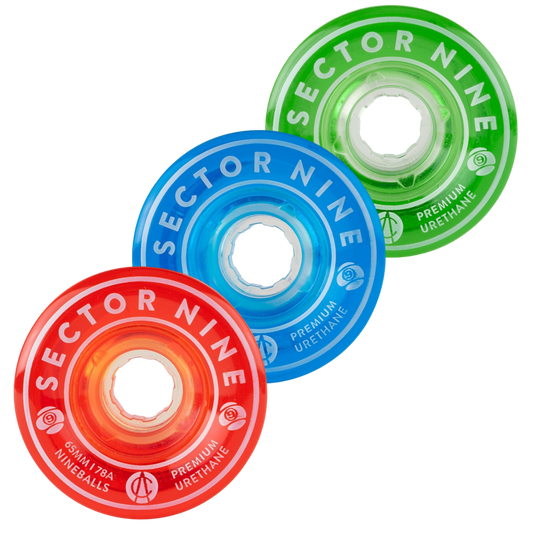 Sector 9: 65mm 78a Nineballs Longboard Skateboard Wheels