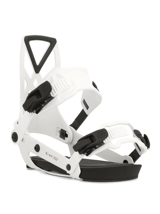 Ride: 2024 A-4 Snowboard Bindings (White)