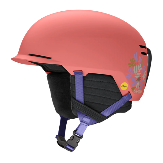 Smith: Scout MIPS Jr. Snowboard Helmet (Matte Flare Flora)