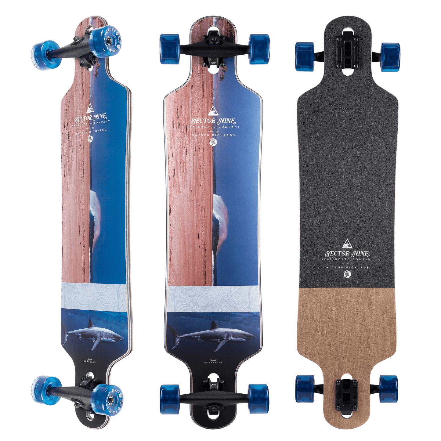 Sector9: Meridian Rips Longboard Skateboard Complete - Motion Boardshop