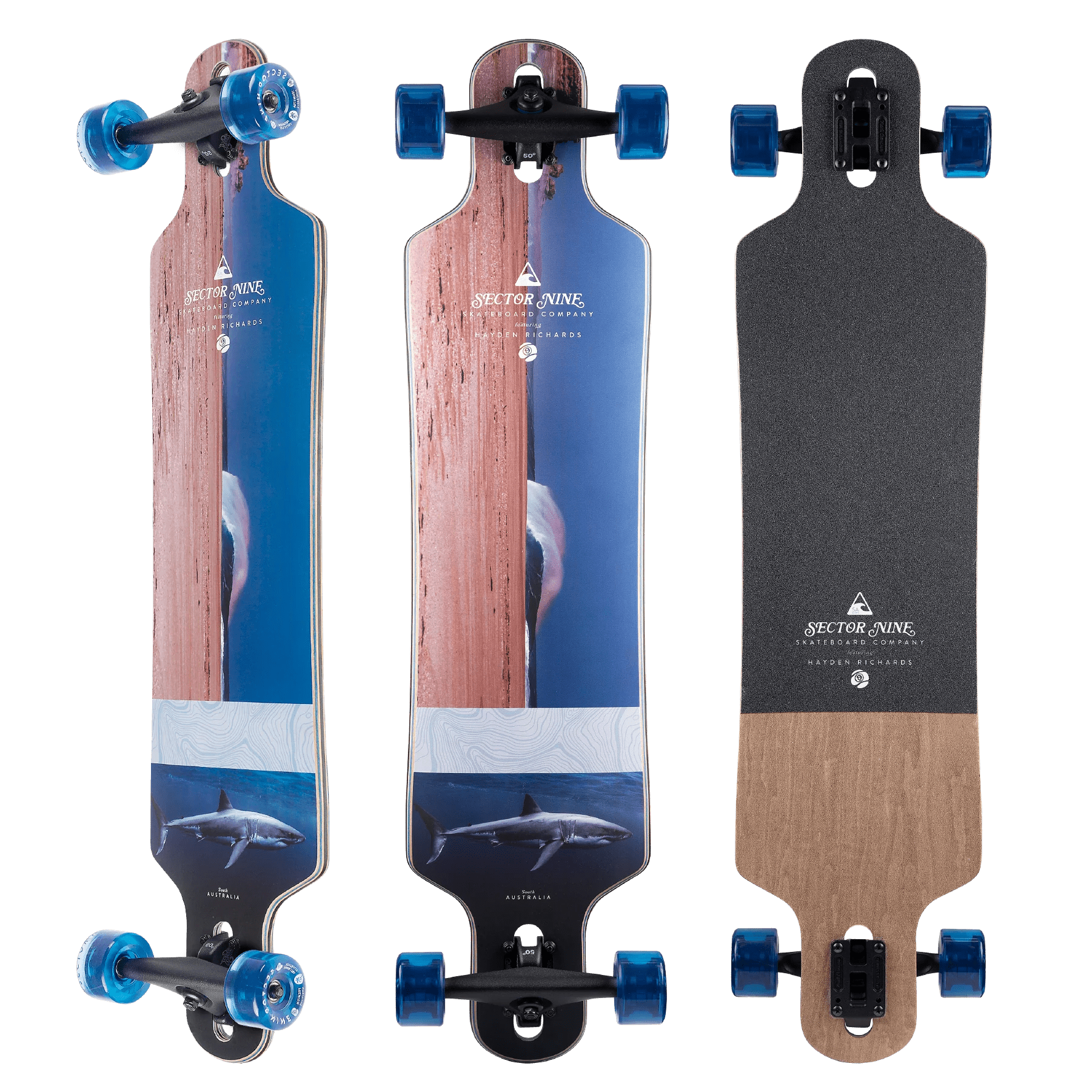 Sector9: Meridian Rips Longboard Skateboard Complete - Motion Boardshop