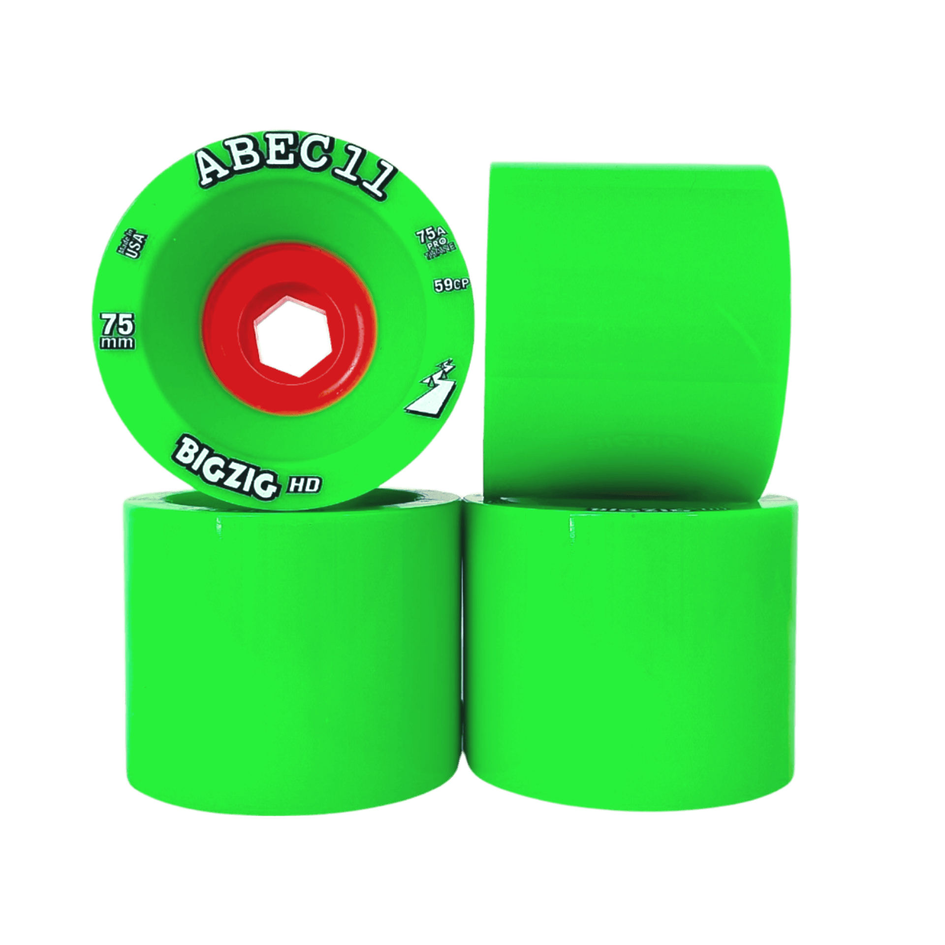 ABEC11: 75mm BIGZIG HD Longboard Skateboard Wheel - Motion Boardshop