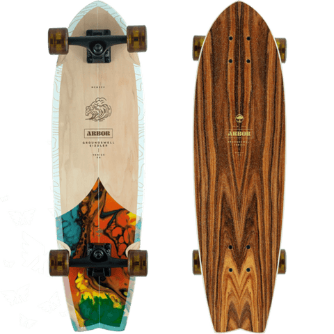 Arbor: Sizzler Groundswell Mini Cruiser Longboard Skateboard Complete - Motion Boardshop