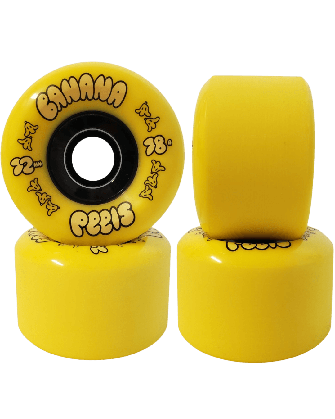 Banana Wheel Co: Peels 72mm Longboard Skateboard Wheels - Motion Boardshop