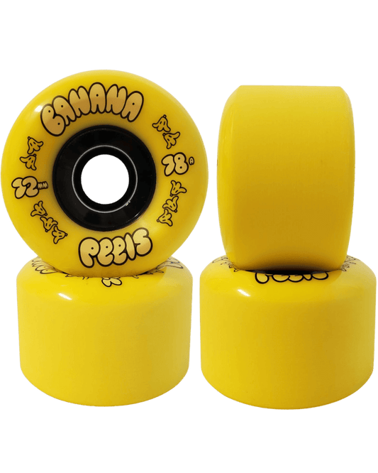 Banana Wheel Co: Peels 72mm Longboard Skateboard Wheels - Motion Boardshop