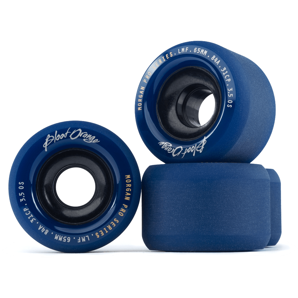 Blood Orange: MIDNIGHT SERIES 65mm Longboard Skateboard Wheels - Motion Boardshop