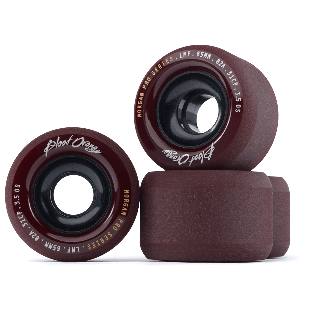 Blood Orange: MIDNIGHT SERIES 65mm Longboard Skateboard Wheels - Motion Boardshop