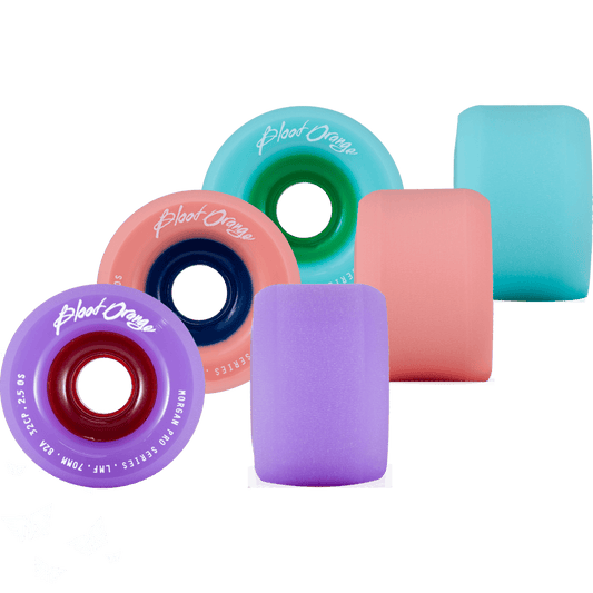 Blood Orange: PASTEL SERIES 70mm Longboard Skateboard Wheels - Motion Boardshop