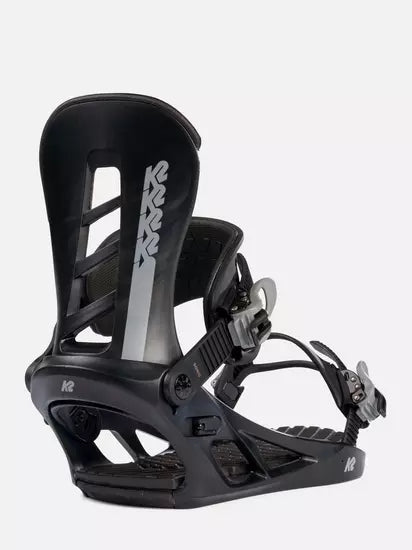 K2: 2023 Sonic Snowboard Bindings (Black) - Motion Boardshop