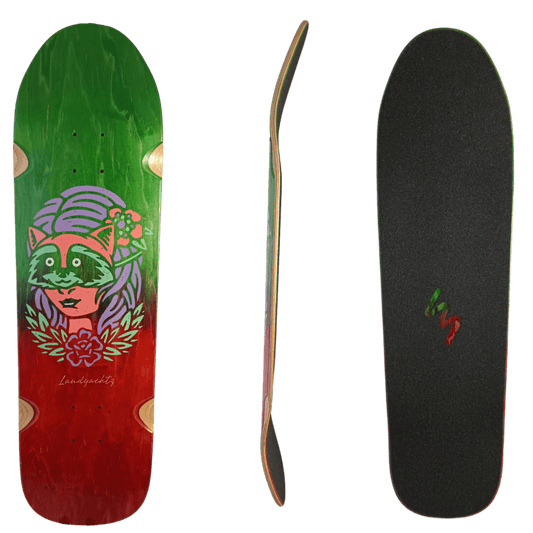 Landyachts: Perfecto Raccoon Longboard Deck Only - Motion Boardshop