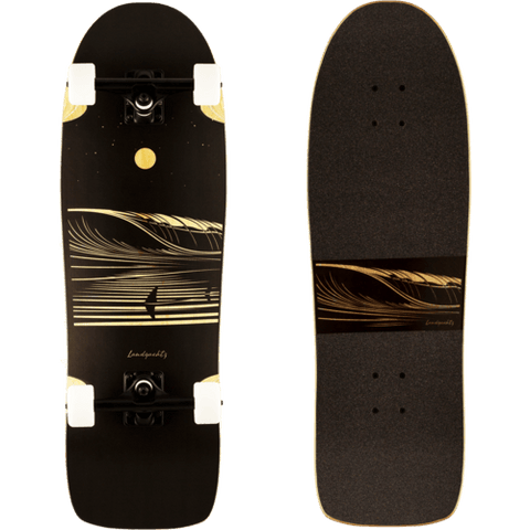 Landyachtz: ATV Ditch Life Dark Wave Longboard Skateboard Complete - Motion Boardshop