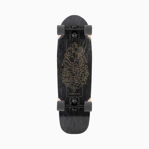 Landyachtz: Dinghy Black Pinecone Longboard Skateboard Complete - Motion Boardshop