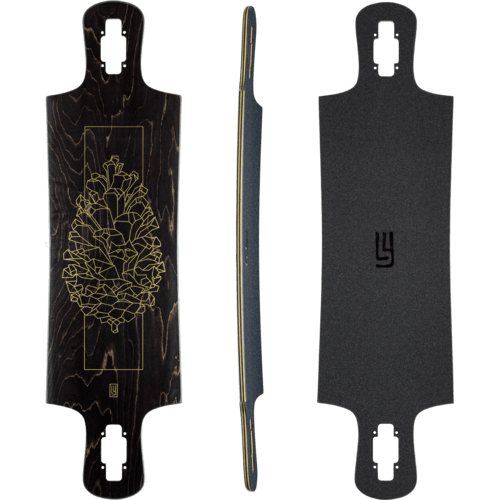 Landyachtz: Drop Hammer Black Pinecone Longboard Deck Only - Motion Boardshop