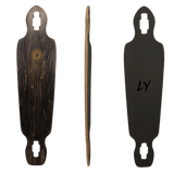 Landyachtz:BATTLE AXE BLACK SPACE ROCK Deck Only - Motion Boardshop