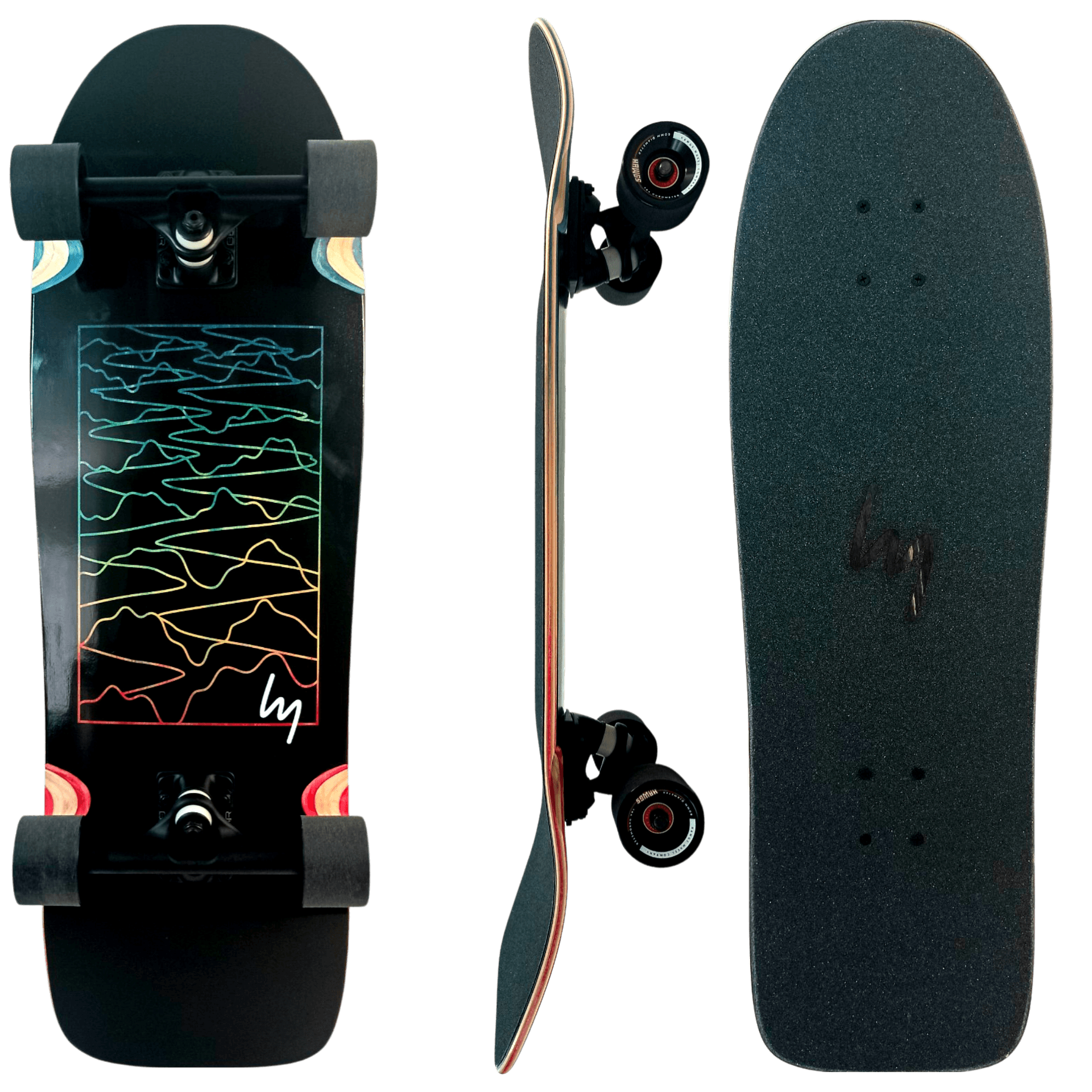 Landyatchz: DITCH LIFE BLACK SINE WAVE Complete - Motion Boardshop