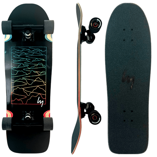 Landyatchz: DITCH LIFE BLACK SINE WAVE Complete - Motion Boardshop