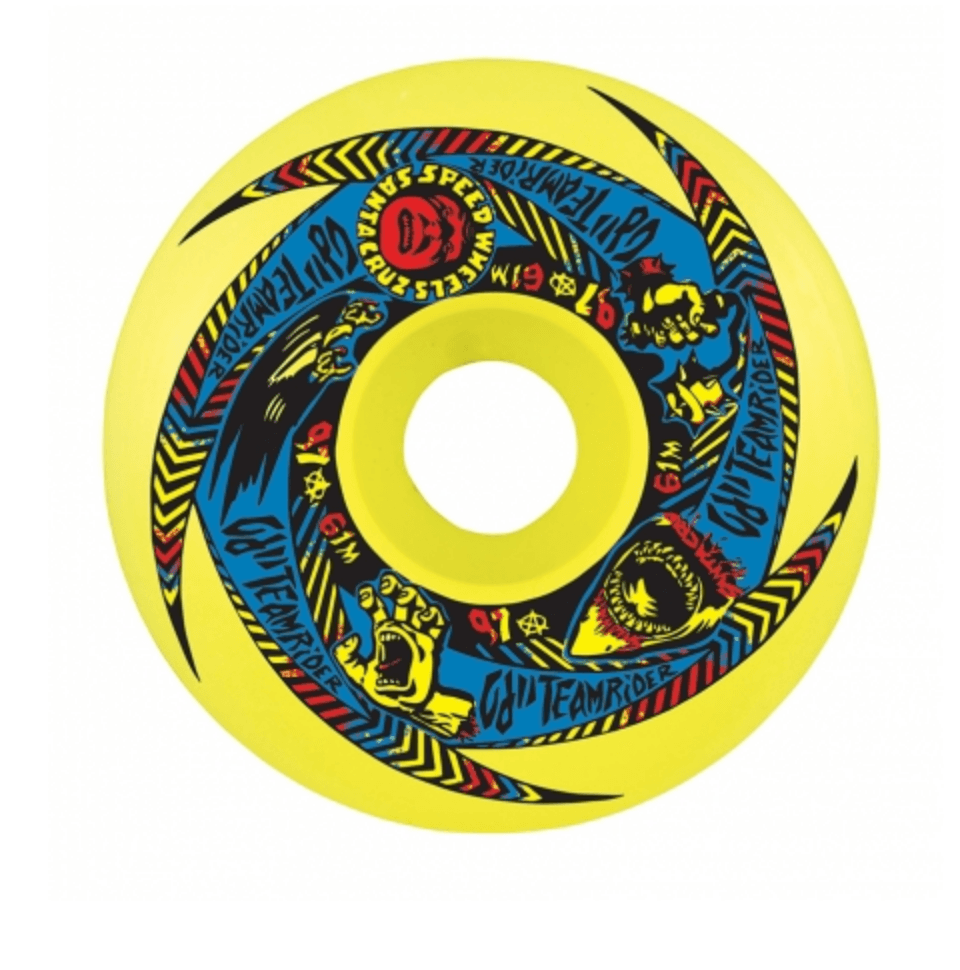 OJ Wheels: 61mm Team Rider Speedwheels 97a Skateboard Wheels - Motion Boardshop