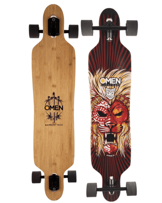 Omen: Africa Mask 41.5" Longboard Skateboard Complete - Motion Boardshop